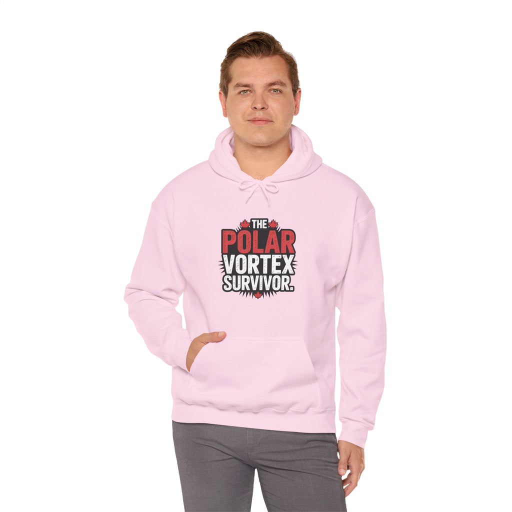 Polar Vortex Survivor Hoodie — Funny Cold Weather Sweatshirt