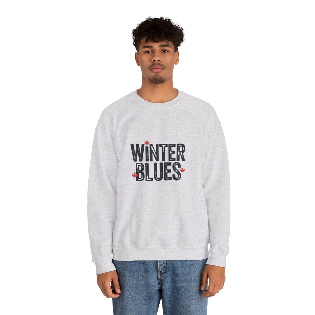 Winter Blues Sweatshirt — Cozy Seasonal Crewneck with Playful Text