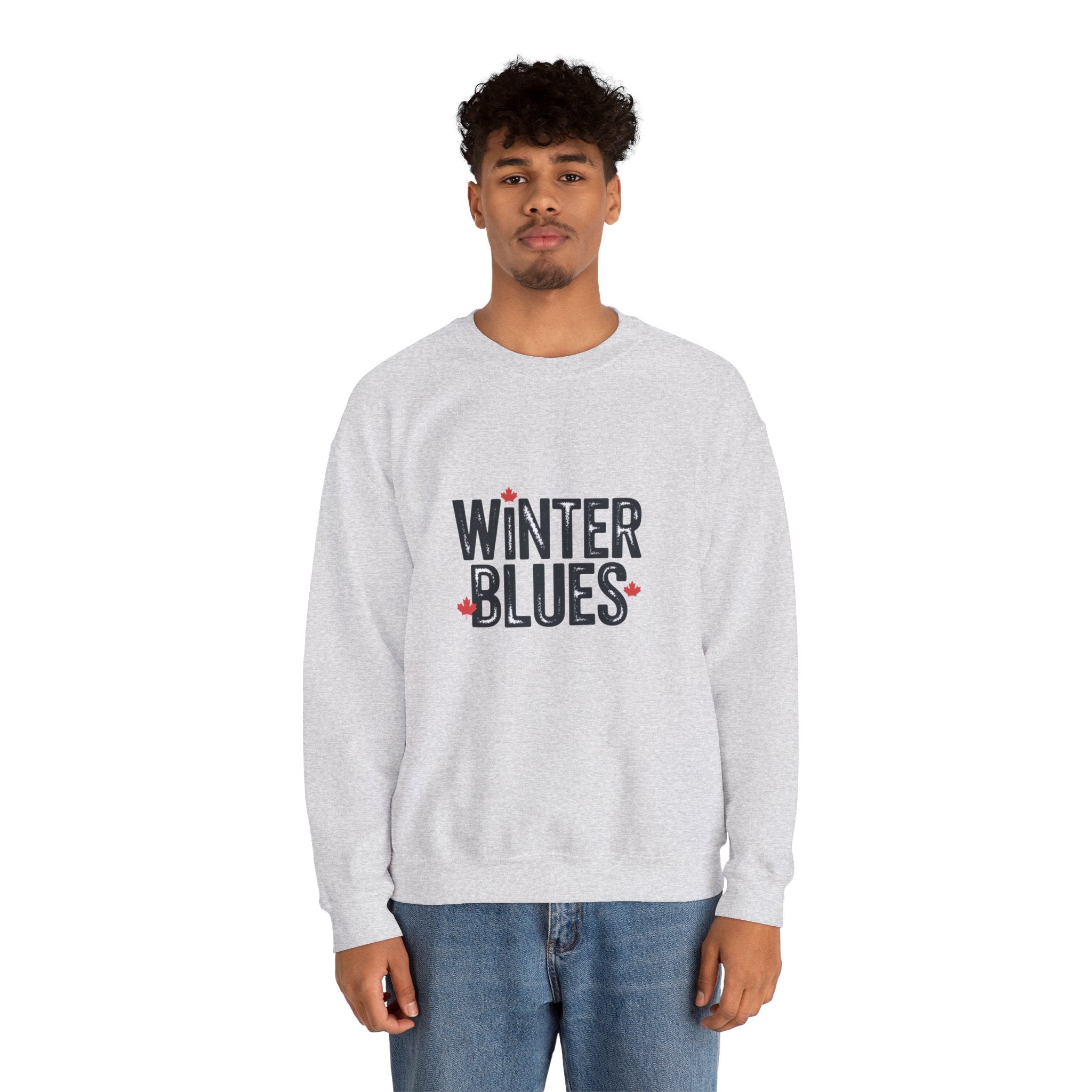Winter Blues Sweatshirt — Cozy Seasonal Crewneck with Playful Text