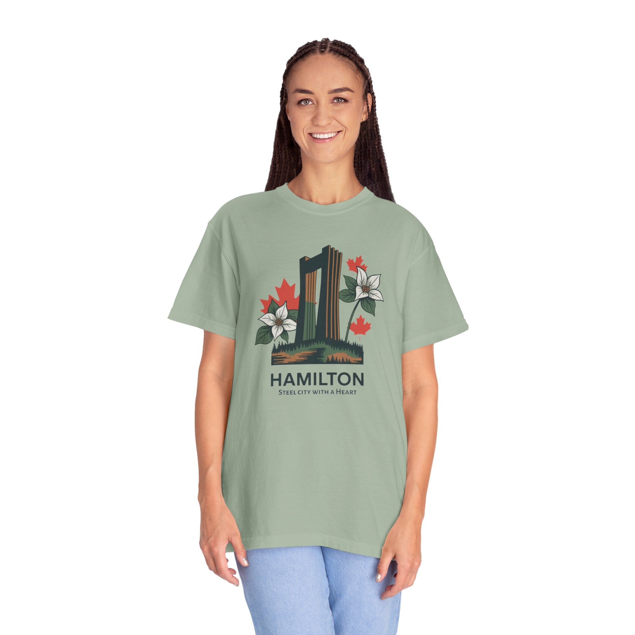 Hamilton Landmark Tee — 'Steel City with a Heart' Graphic T-Shirt