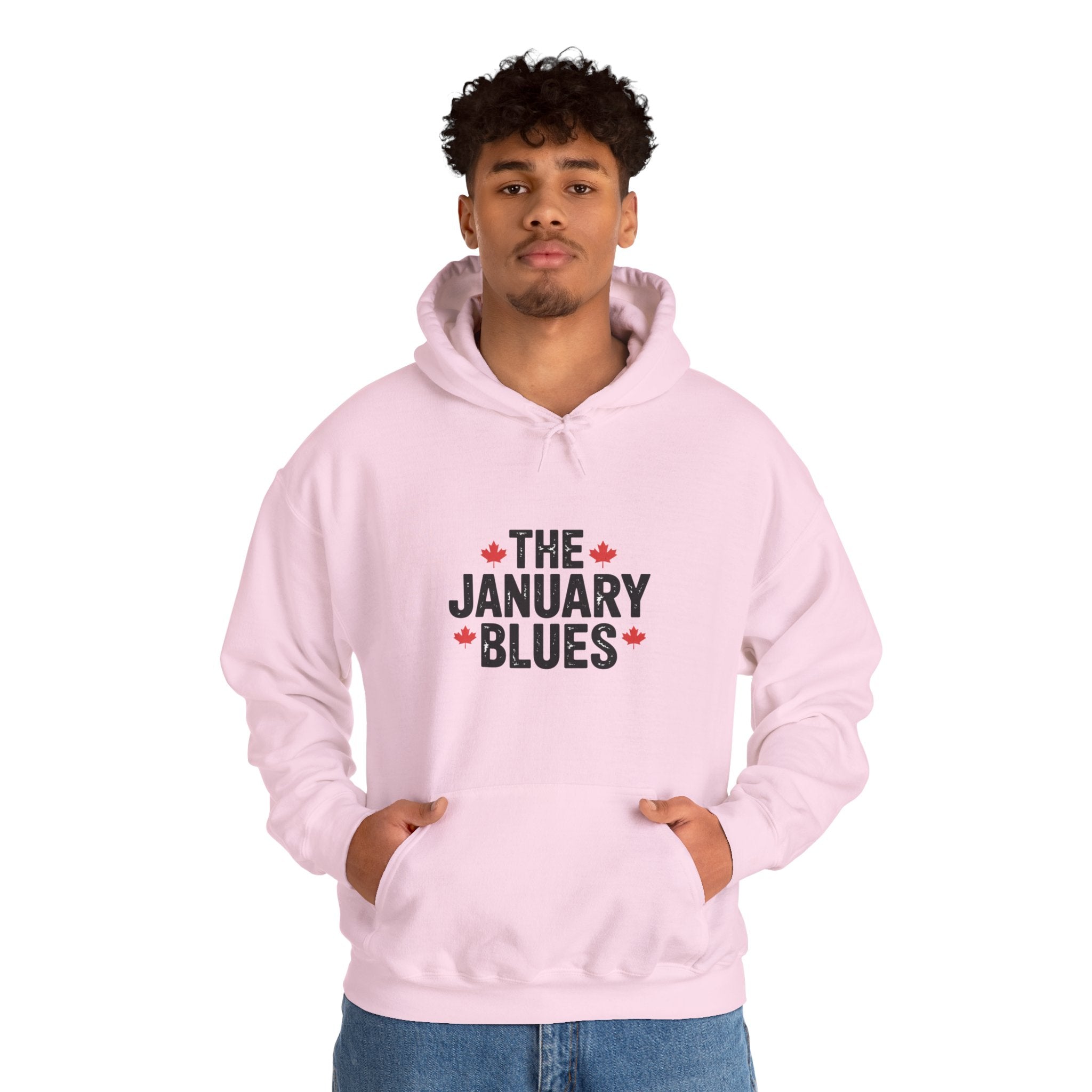 "The January Blues" Cozy Winter Pullover - Hoodie