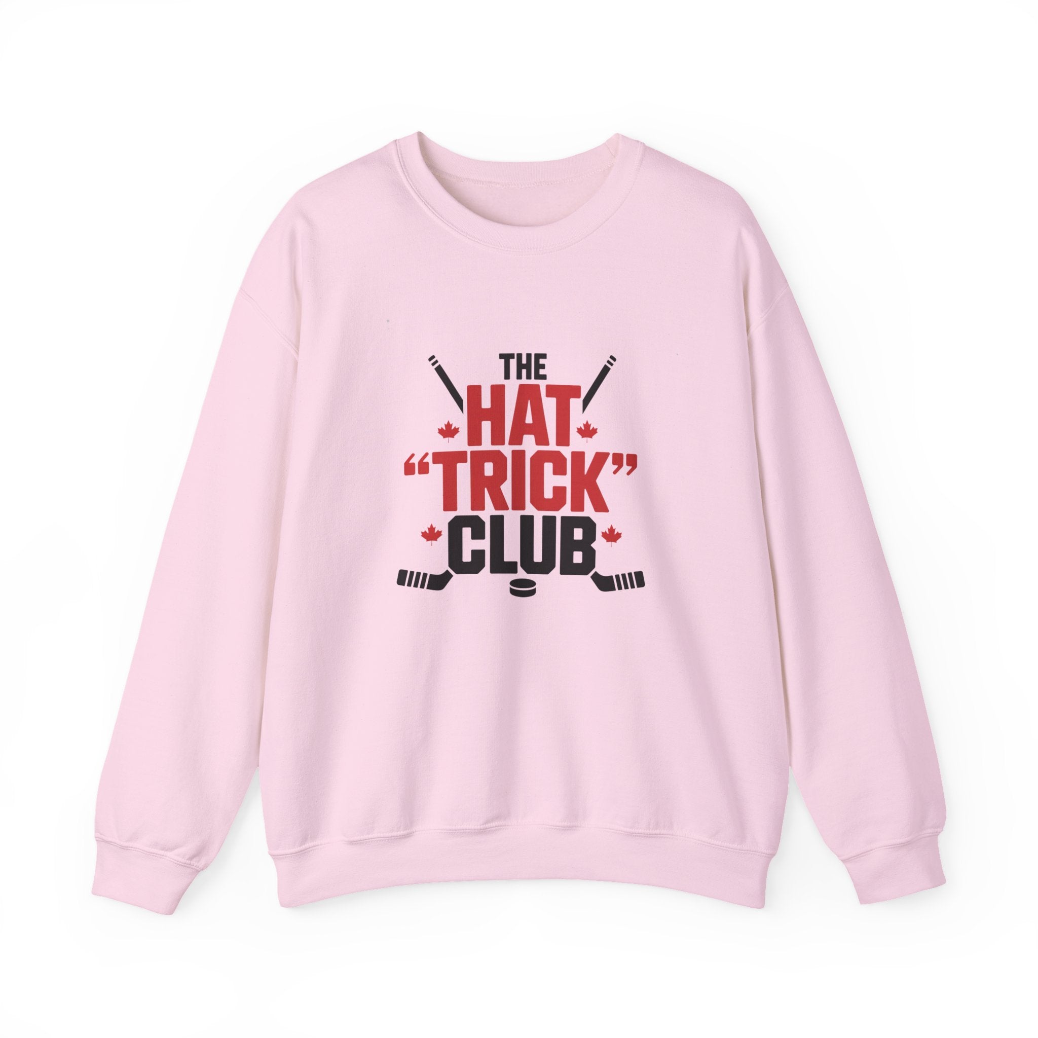 Hockey "Hat Trick" Club Crewneck Sweatshirt — Funny Hockey Player Gift