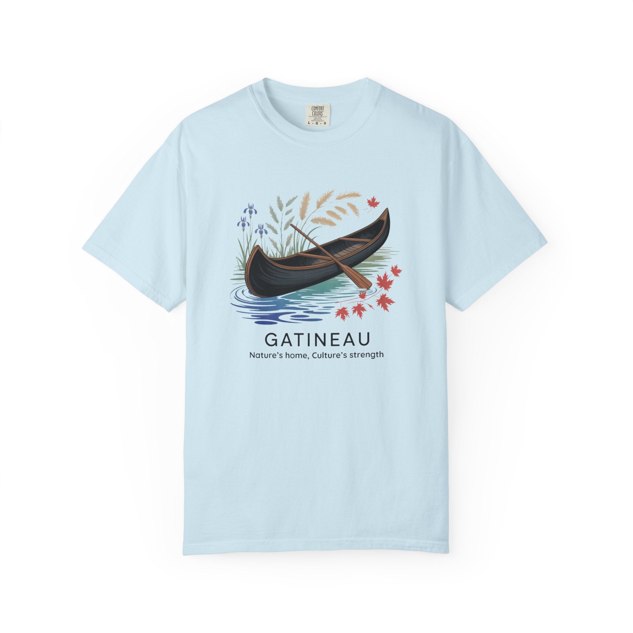 Gatineau Canoe T‑Shirt — Scenic Vintage Canoe Graphic Tee