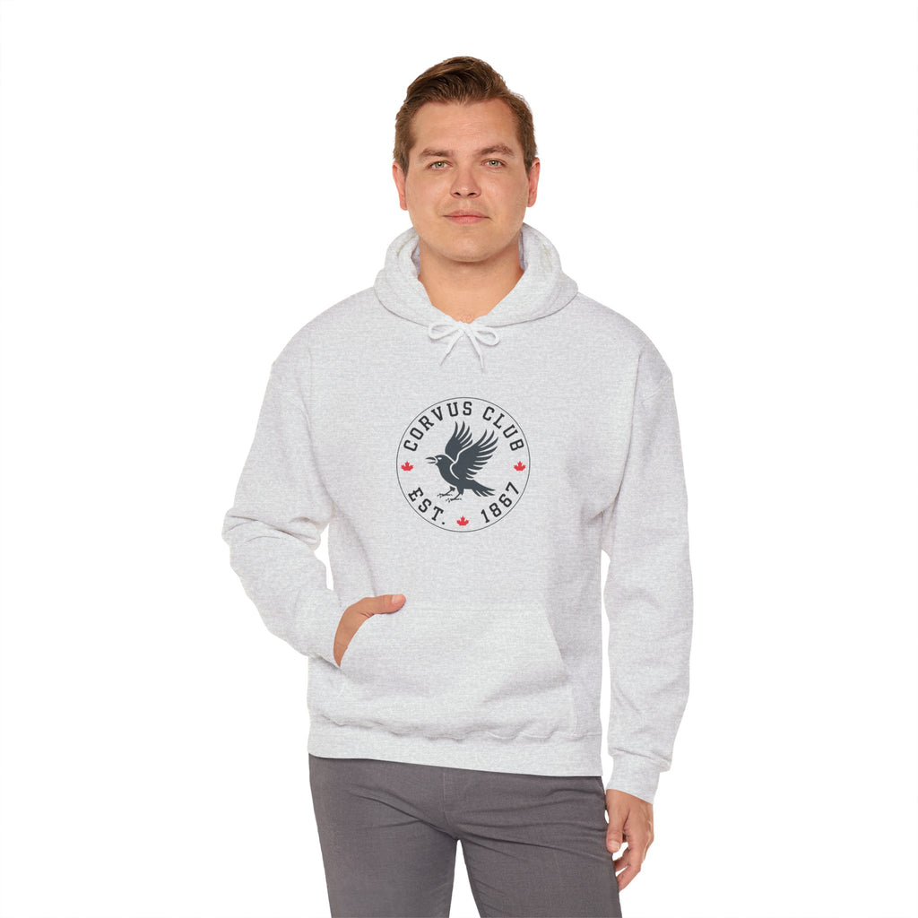 Corvus Club Est. 1861 Raven Crest - Pullover Hoodie