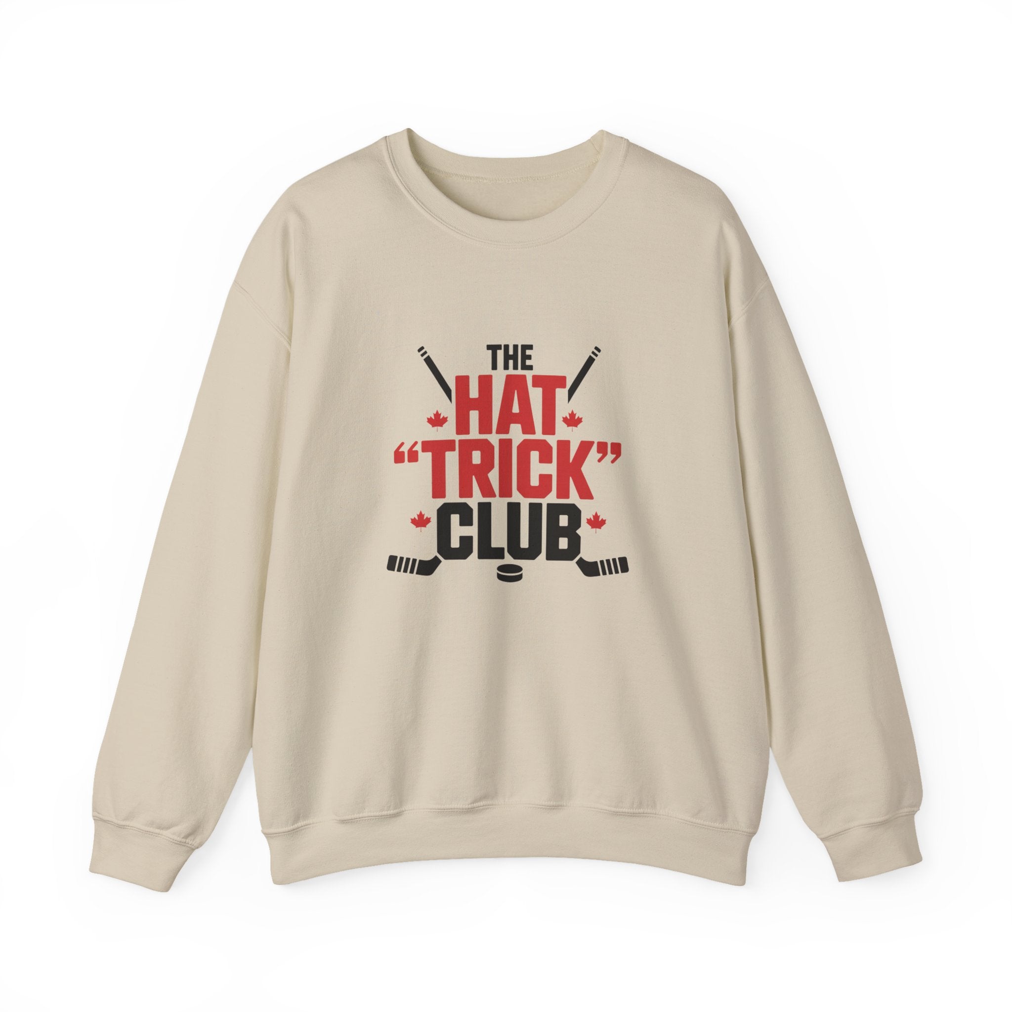 Hockey "Hat Trick" Club Crewneck Sweatshirt — Funny Hockey Player Gift