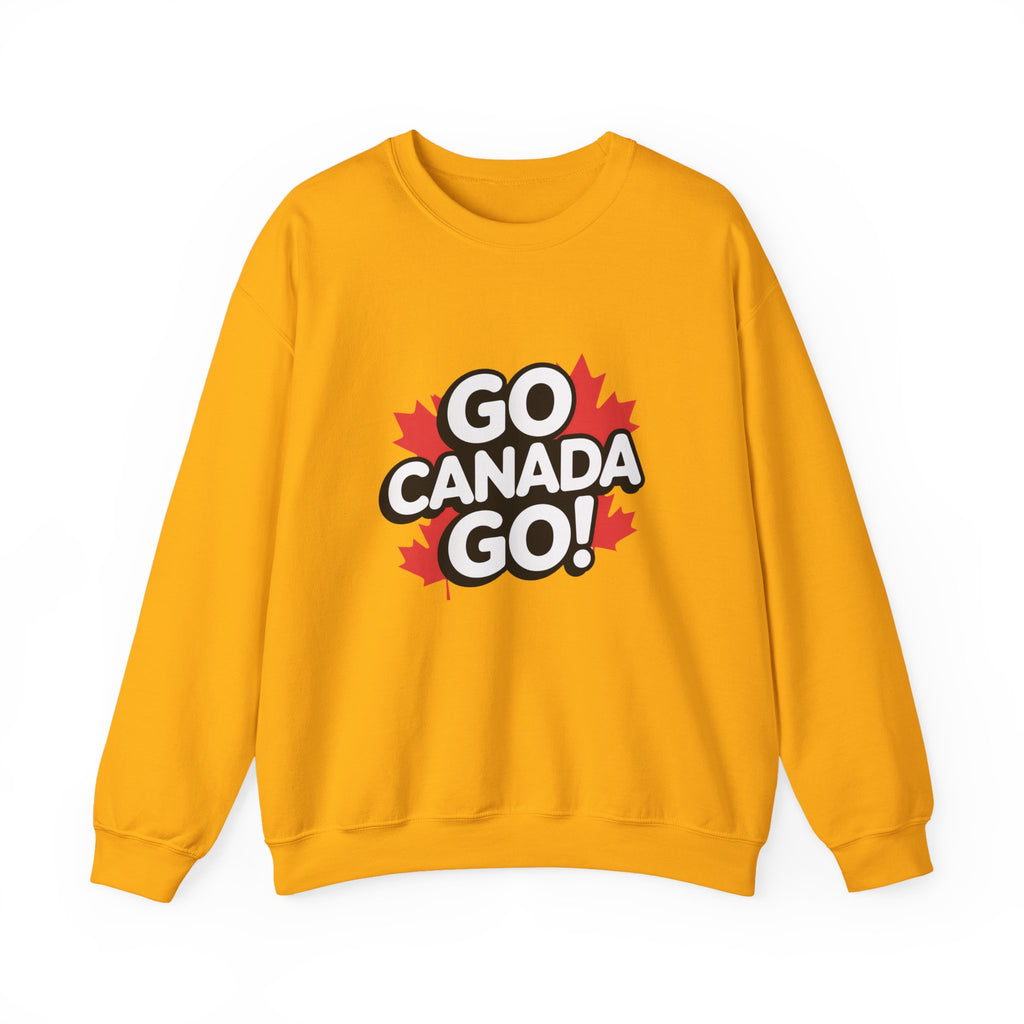 Go Canada Go! Crewneck Sweatshirt — Canadian Pride Maple Leaf Pullover