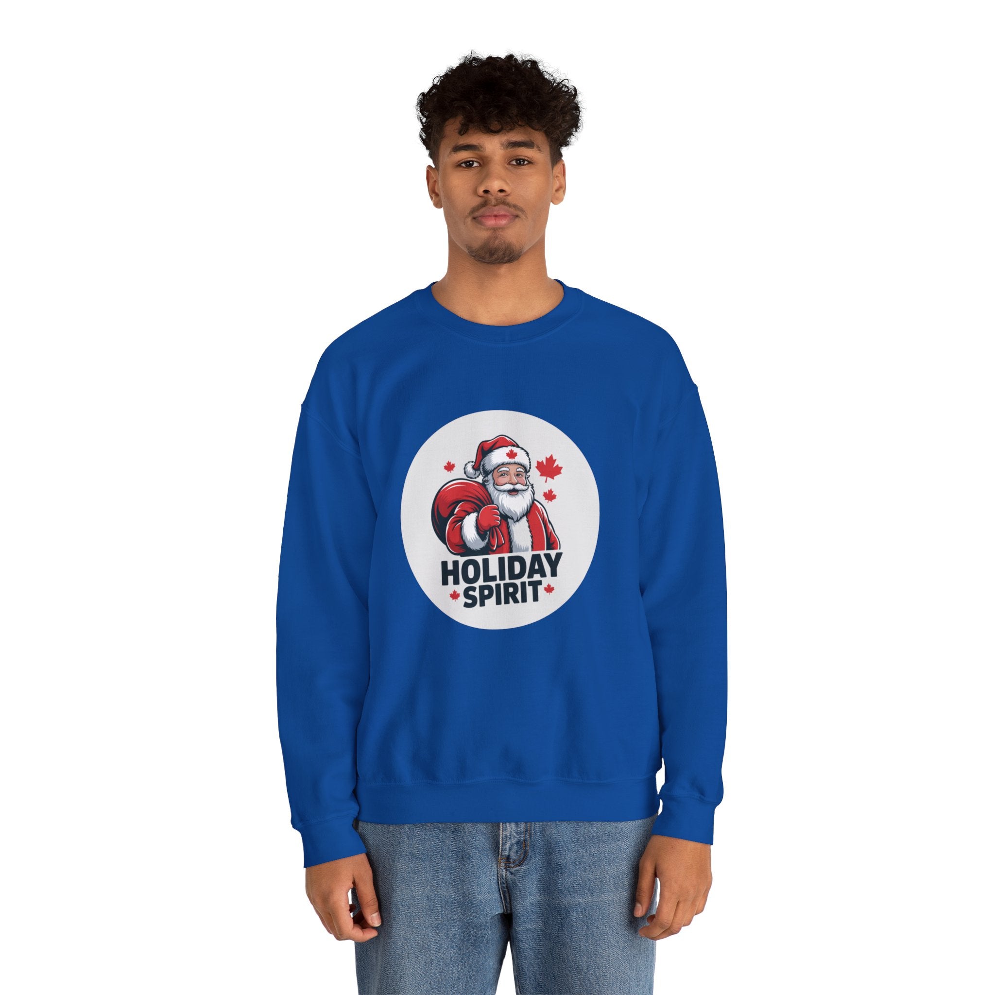 Holiday Spirit Sweatshirt — Santa Claus Christmas Crewneck
