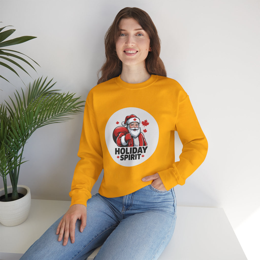 Holiday Spirit Sweatshirt — Santa Claus Christmas Crewneck