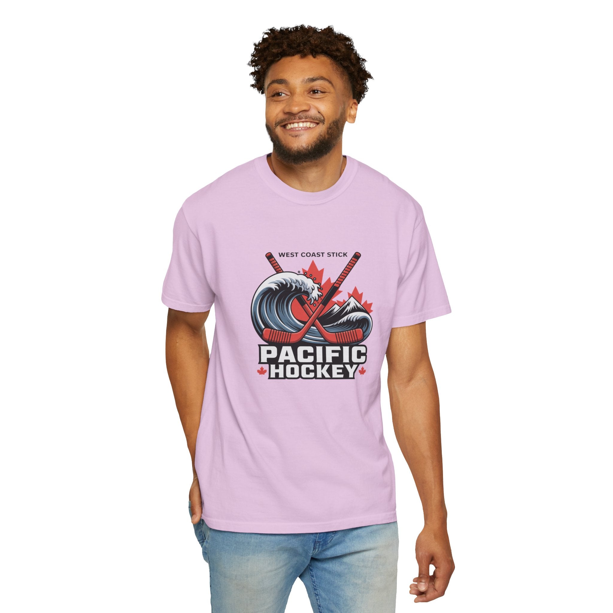 Pacific Hockey T‑Shirt — West Coast Wave & Maple Leafs Hockey Tee