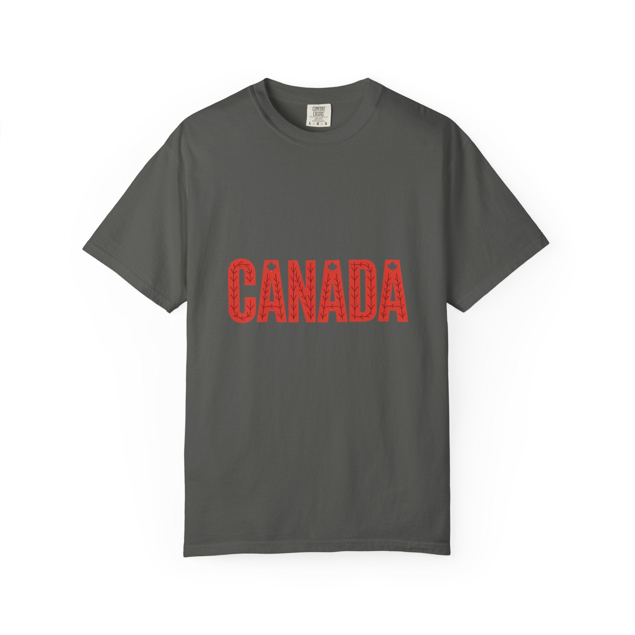 Canada Vintage-Style Graphic T-Shirt — Distressed Maple Lettering