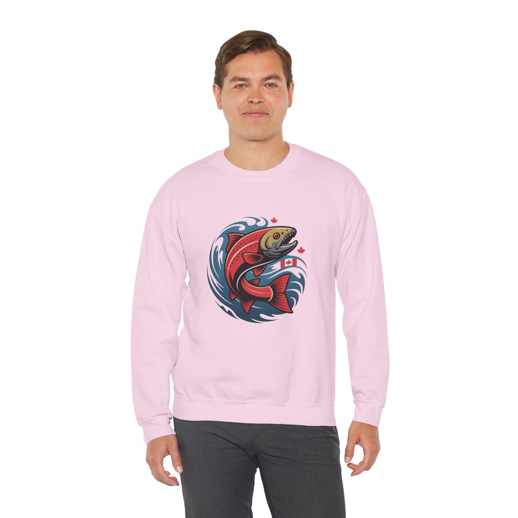 Salmon Wave Sweatshirt – Vintage Fishing Crewneck