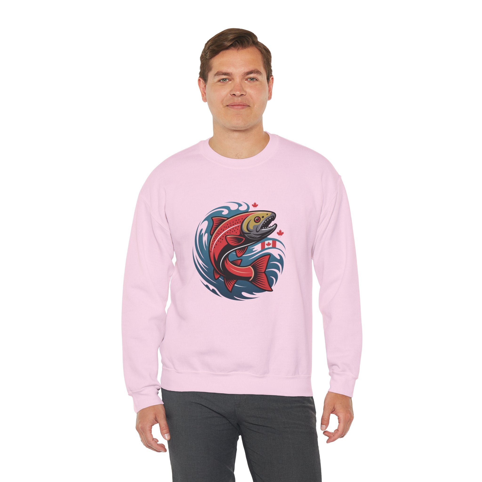 Salmon Wave Sweatshirt – Vintage Fishing Crewneck