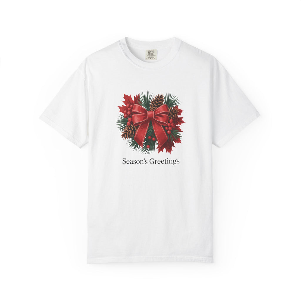Season's Greetings Christmas Wreath T-Shirt