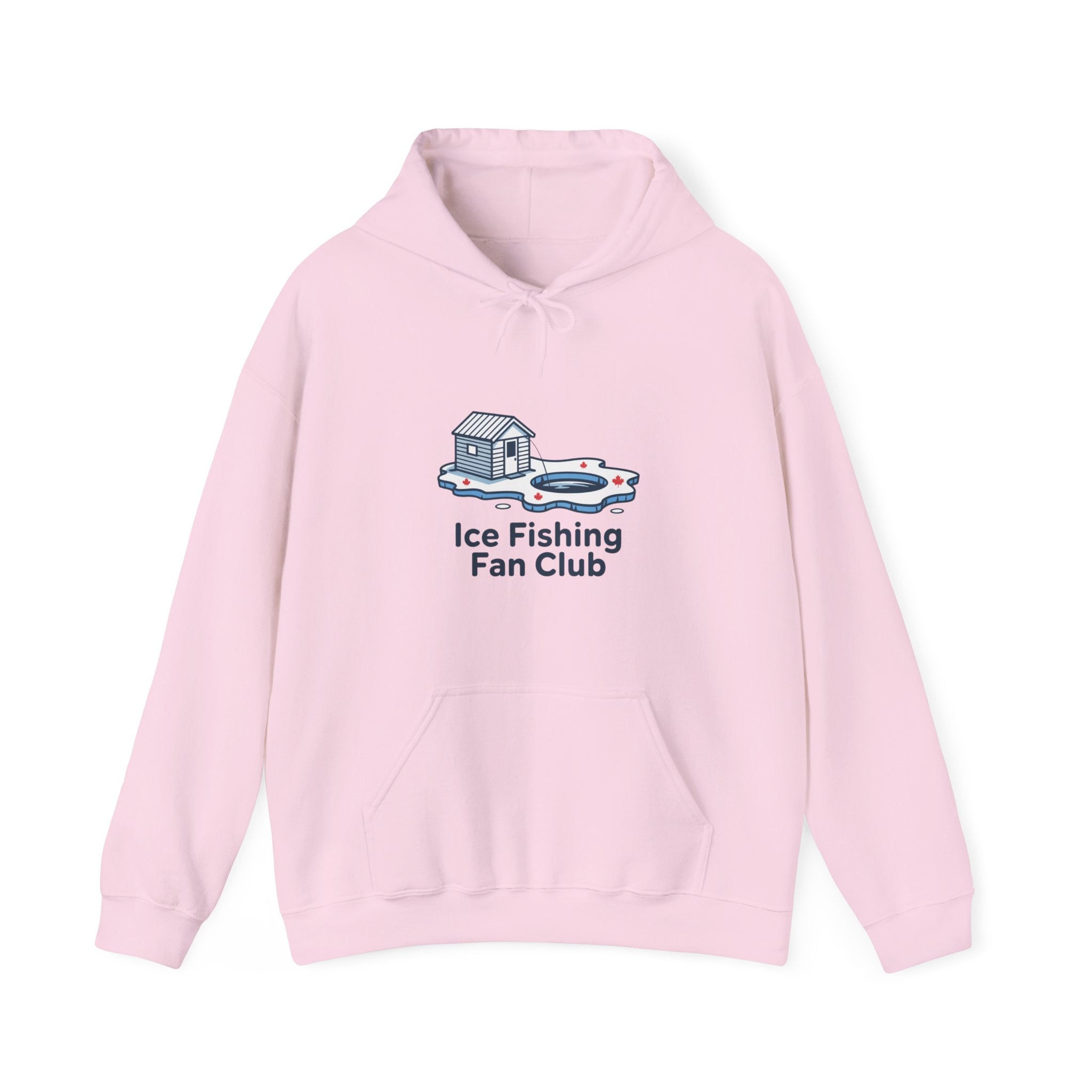 Ice Fishing Fan Club Hoodie — Cute Ice Fishing Graphic Pullover