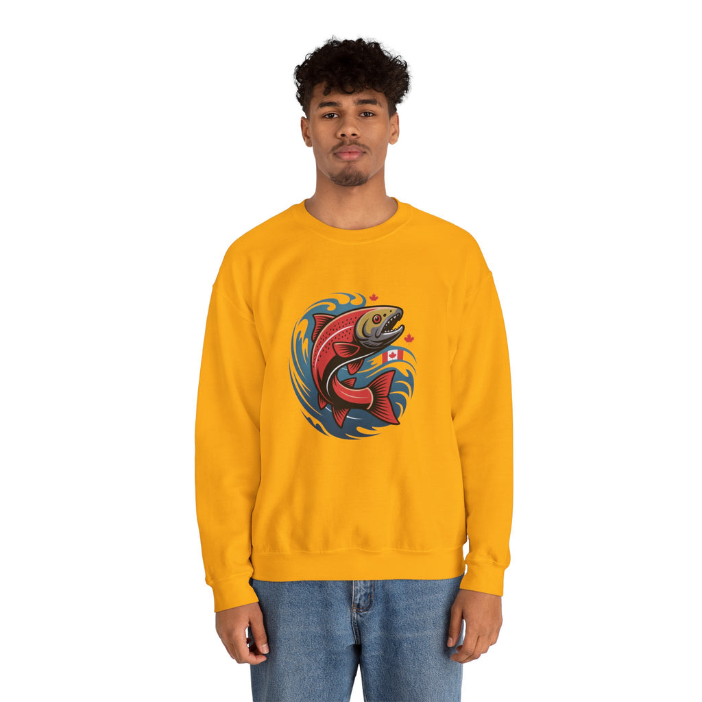 Salmon Wave Sweatshirt – Vintage Fishing Crewneck