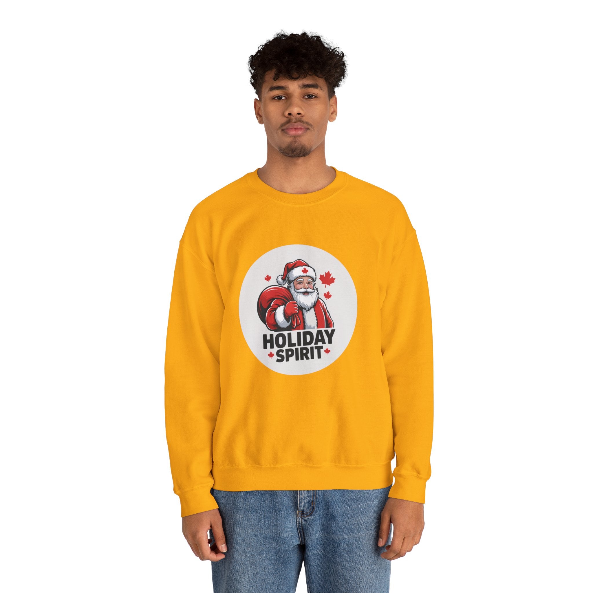 Holiday Spirit Sweatshirt — Santa Claus Christmas Crewneck