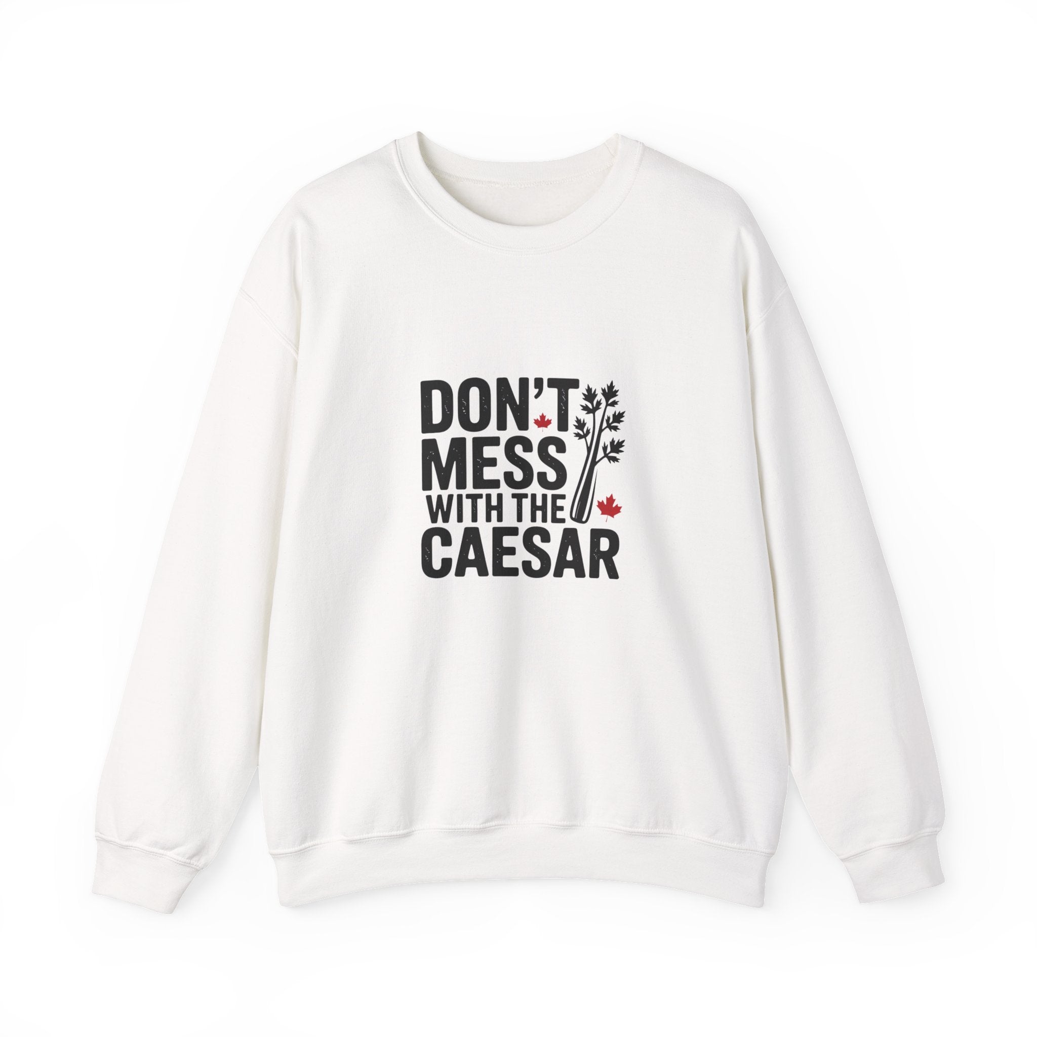 "Don't Mess with the Caesar" Roman Laurel Graphic Crewneck Sweatshirt