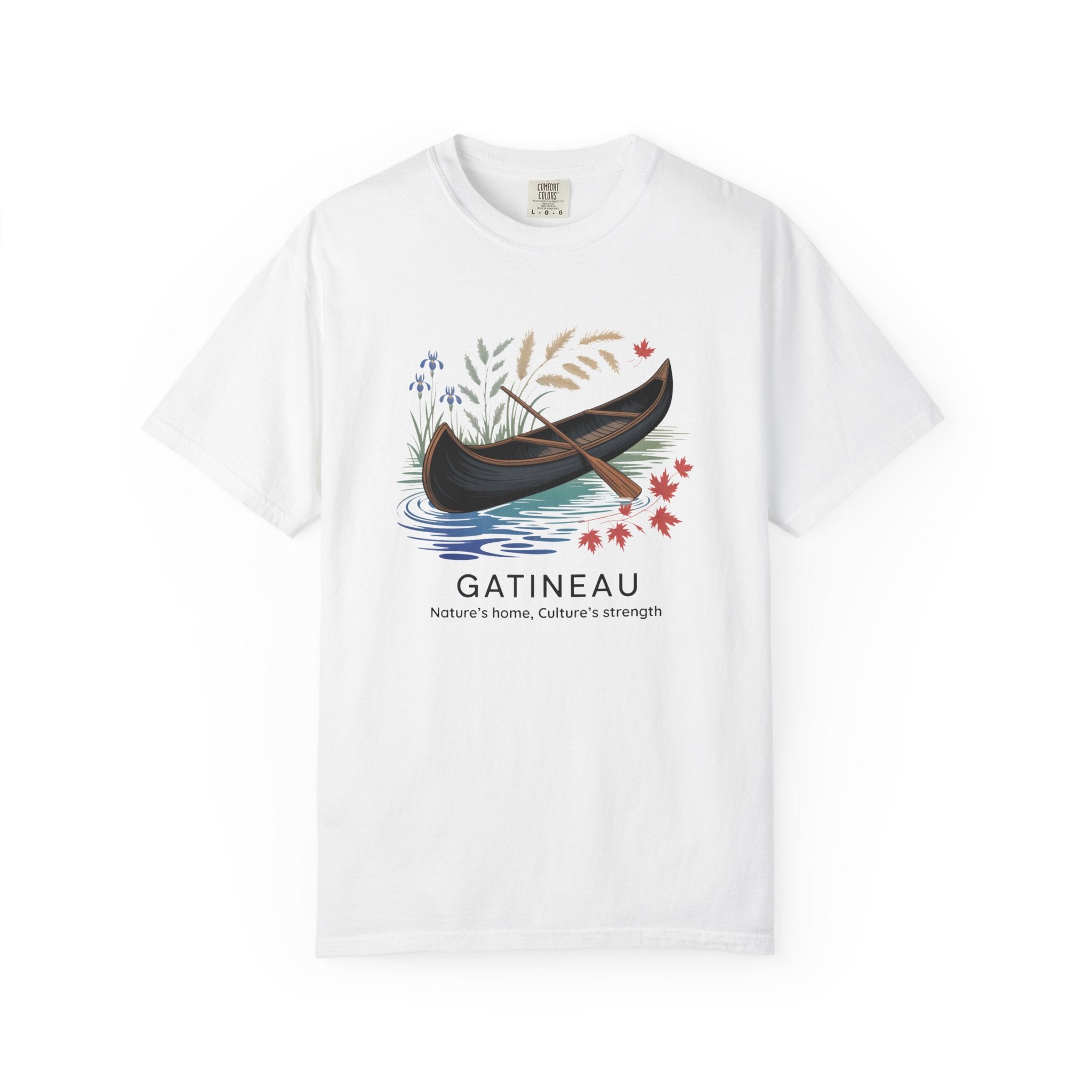 Gatineau Canoe T‑Shirt — Scenic Vintage Canoe Graphic Tee