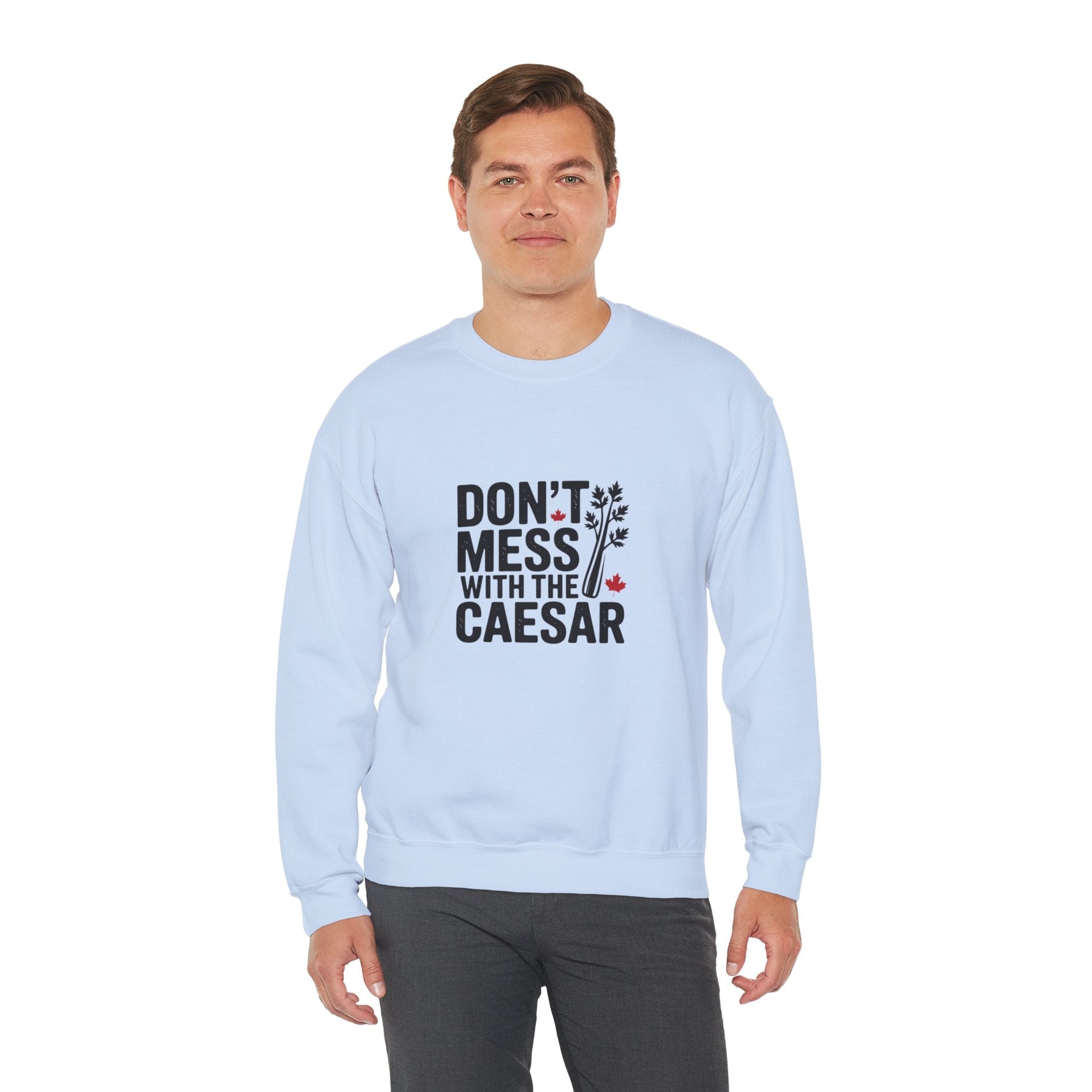 "Don't Mess with the Caesar" Roman Laurel Graphic Crewneck Sweatshirt