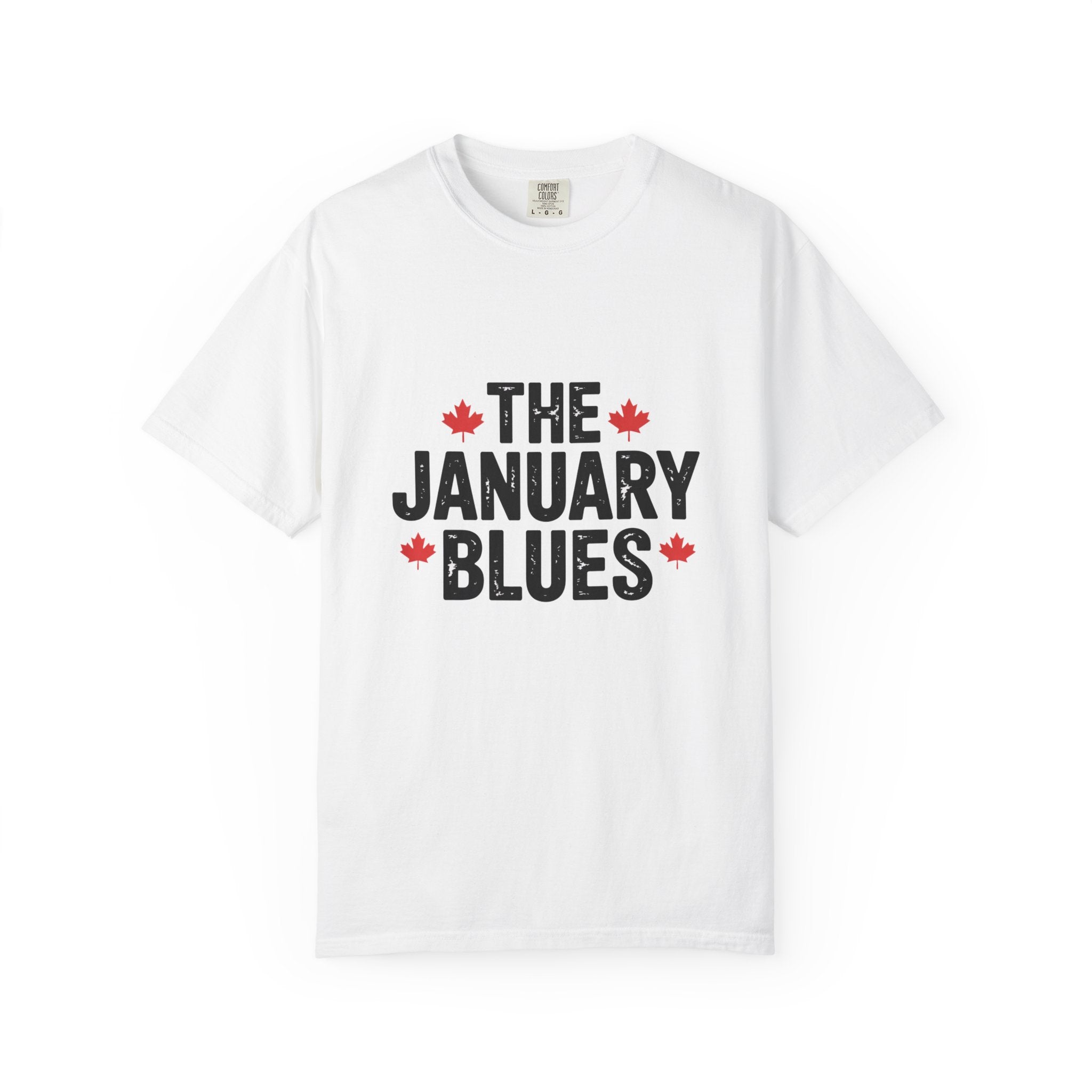 "The January Blues" Graphic Tee (Canadian Maple Leaf Accent) - T shirt