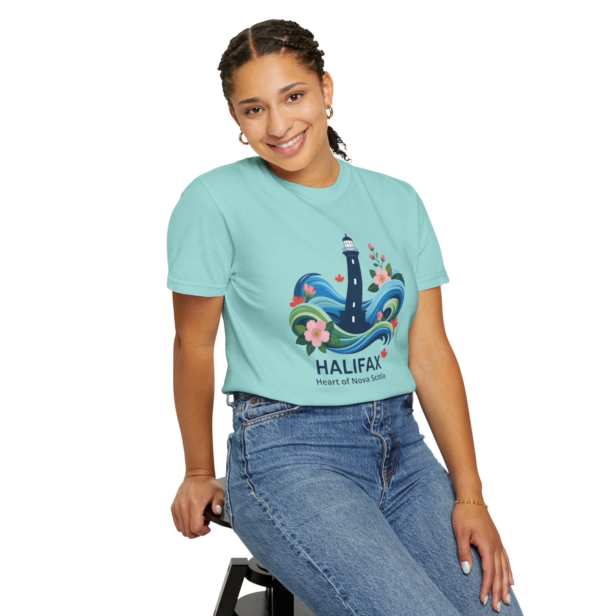 Halifax Lighthouse Graphic T-Shirt — Coastal Nova Scotia Souvenir