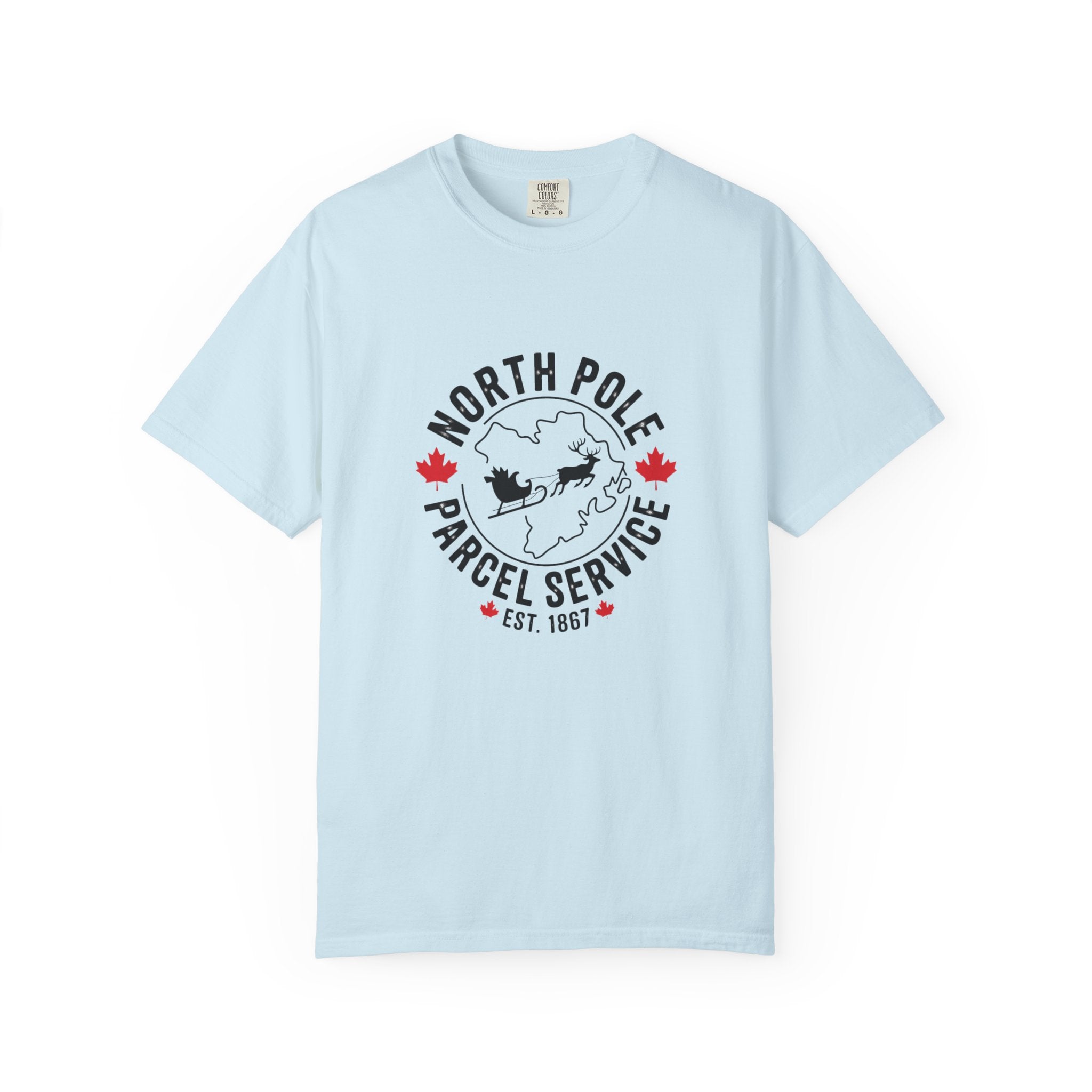 North Pole Parcel Service T-Shirt — Vintage Santa Mail Holiday Tee