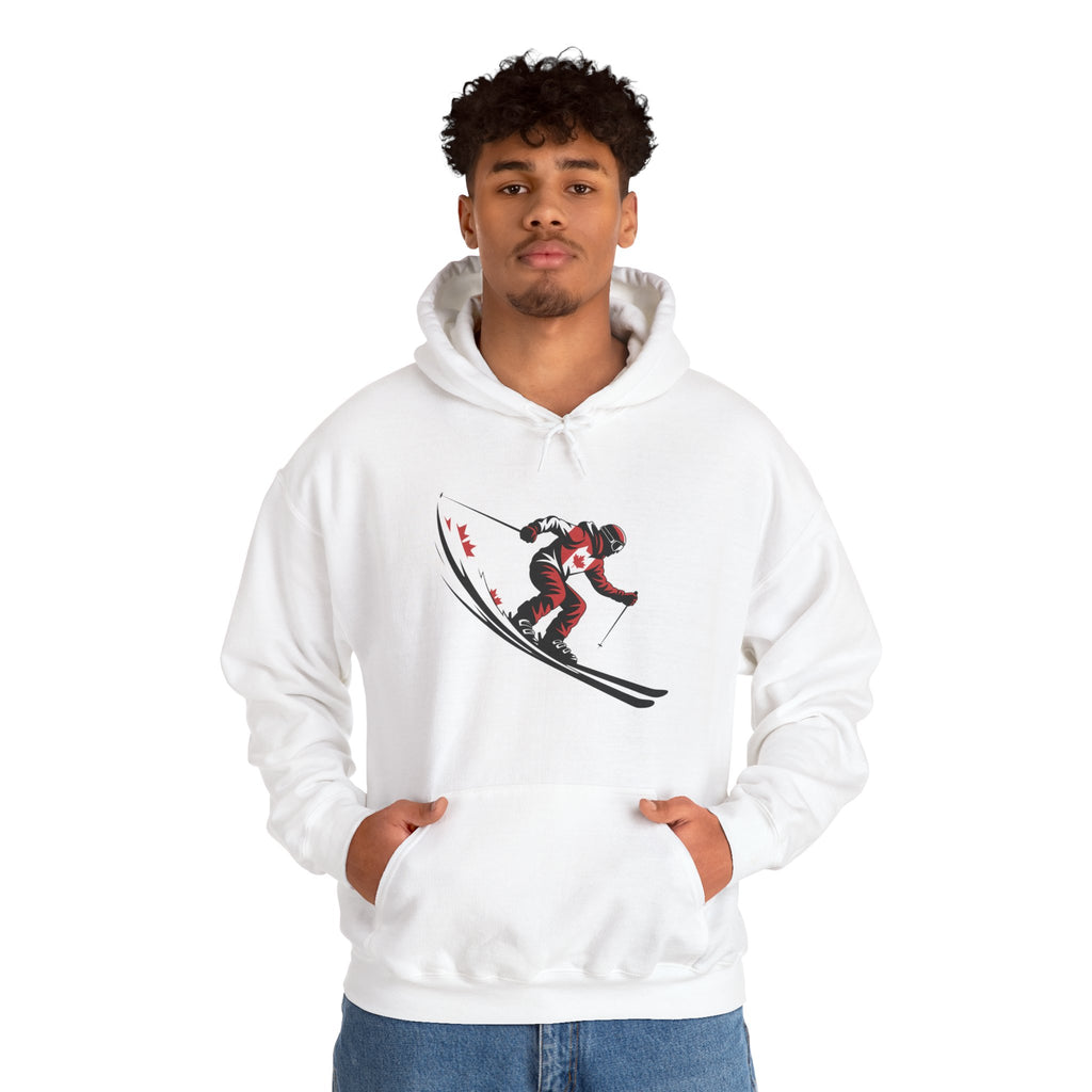 Ski Racer Hoodie – Retro Alpine Skier Graphic Sweatshirt