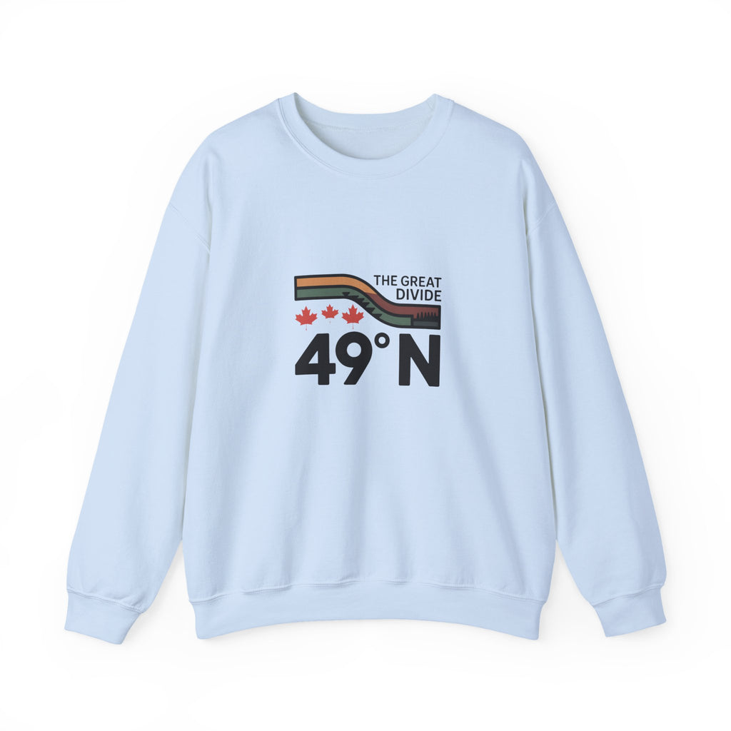 49N The Great Divide Sweatshirt — Canadian Border Graphic Crewneck