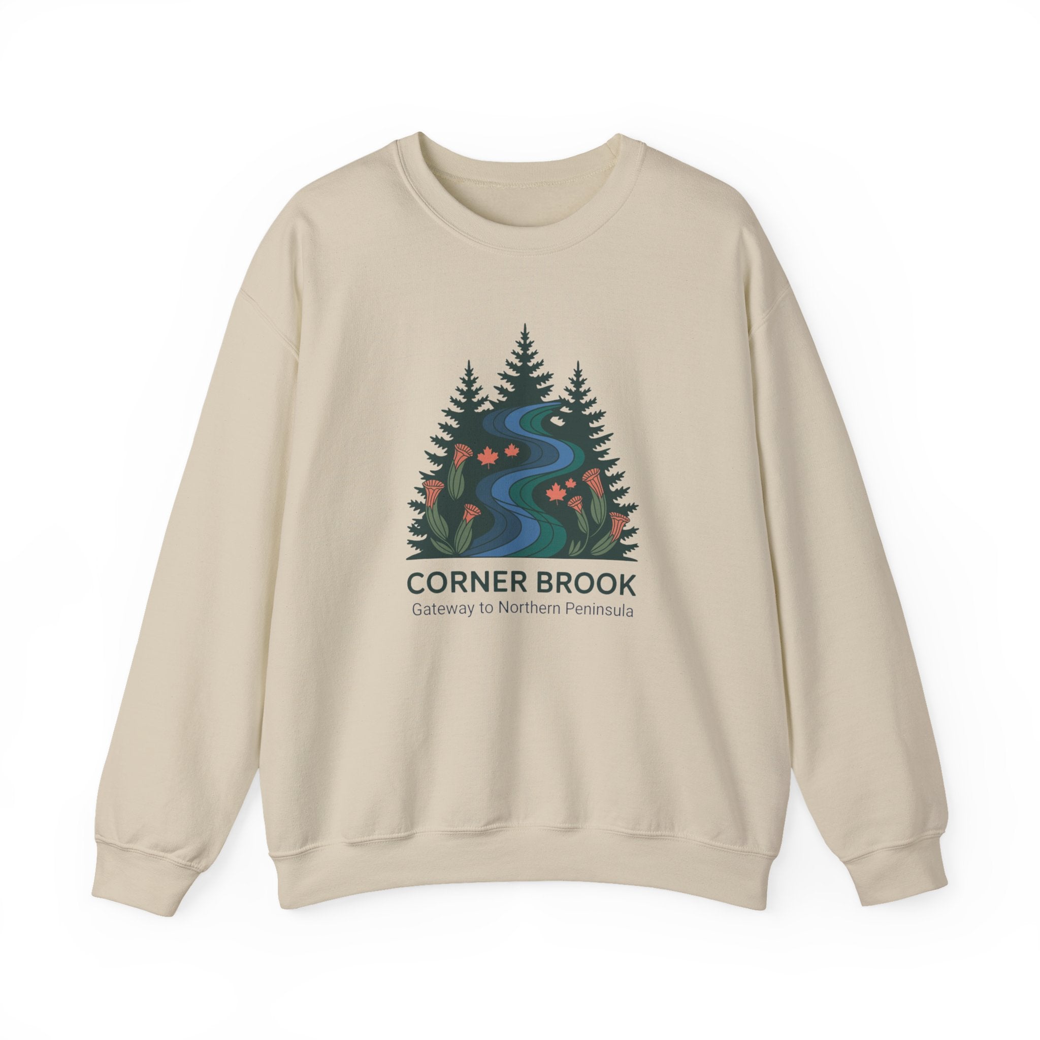 Crewneck Sweatshirt — Corner Brook Scenic River Design