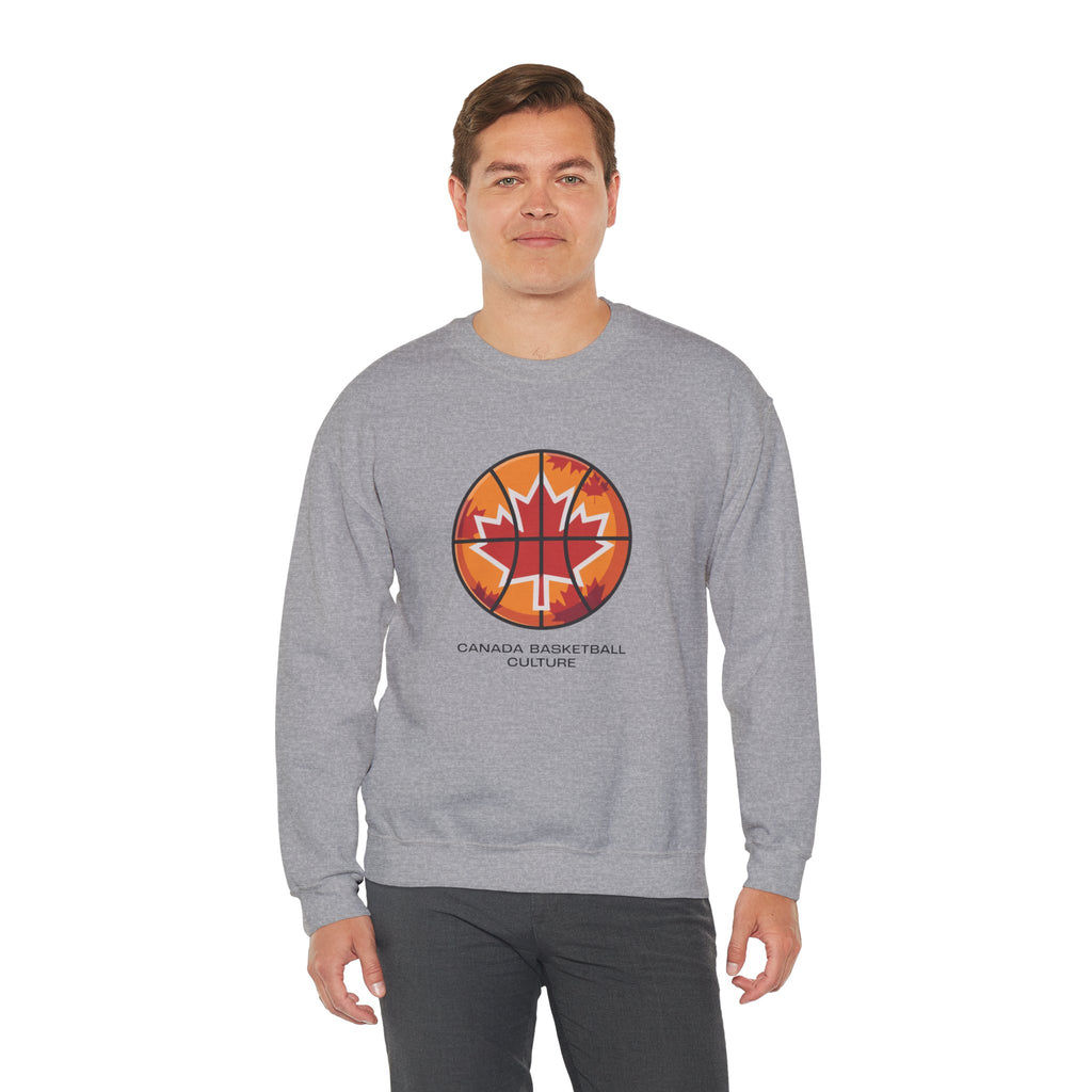 Canada Basketball Culture Sweatshirt — Maple Leaf Basketball Crewneck
