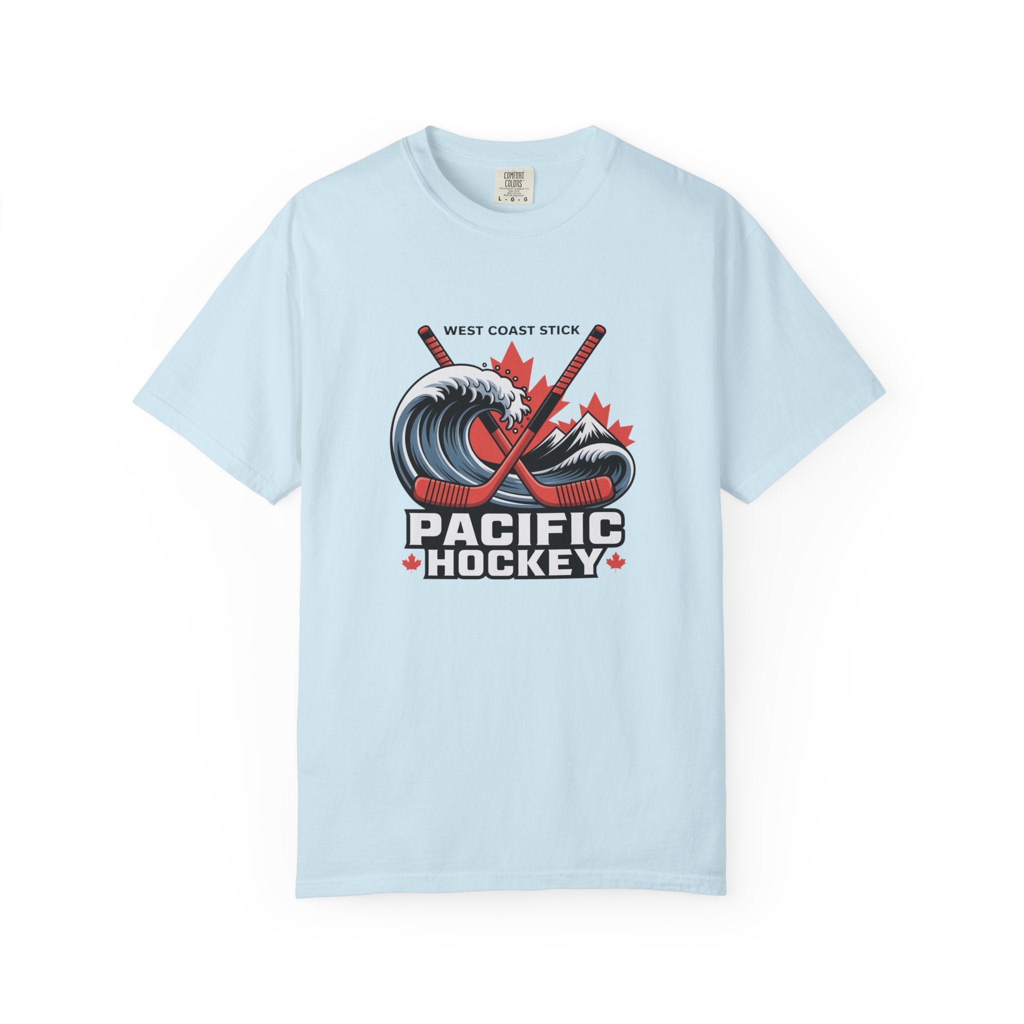 Pacific Hockey T‑Shirt — West Coast Wave & Maple Leafs Hockey Tee