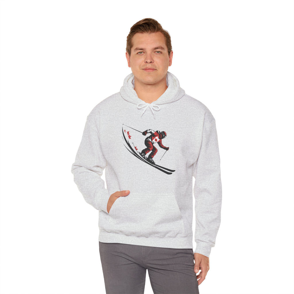 Ski Racer Hoodie – Retro Alpine Skier Graphic Sweatshirt