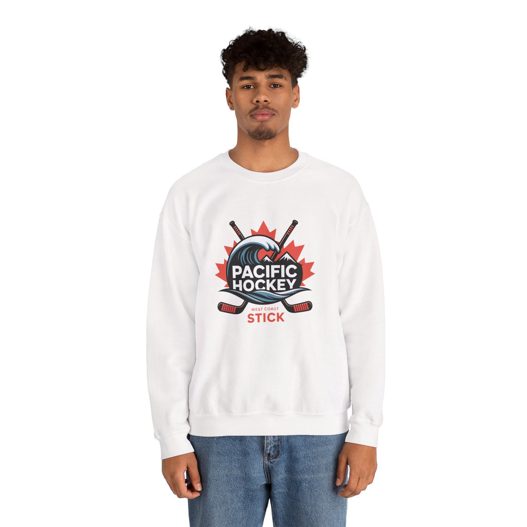 Pacific Hockey Crewneck Sweatshirt – Vintage Hockey Logo Pullover