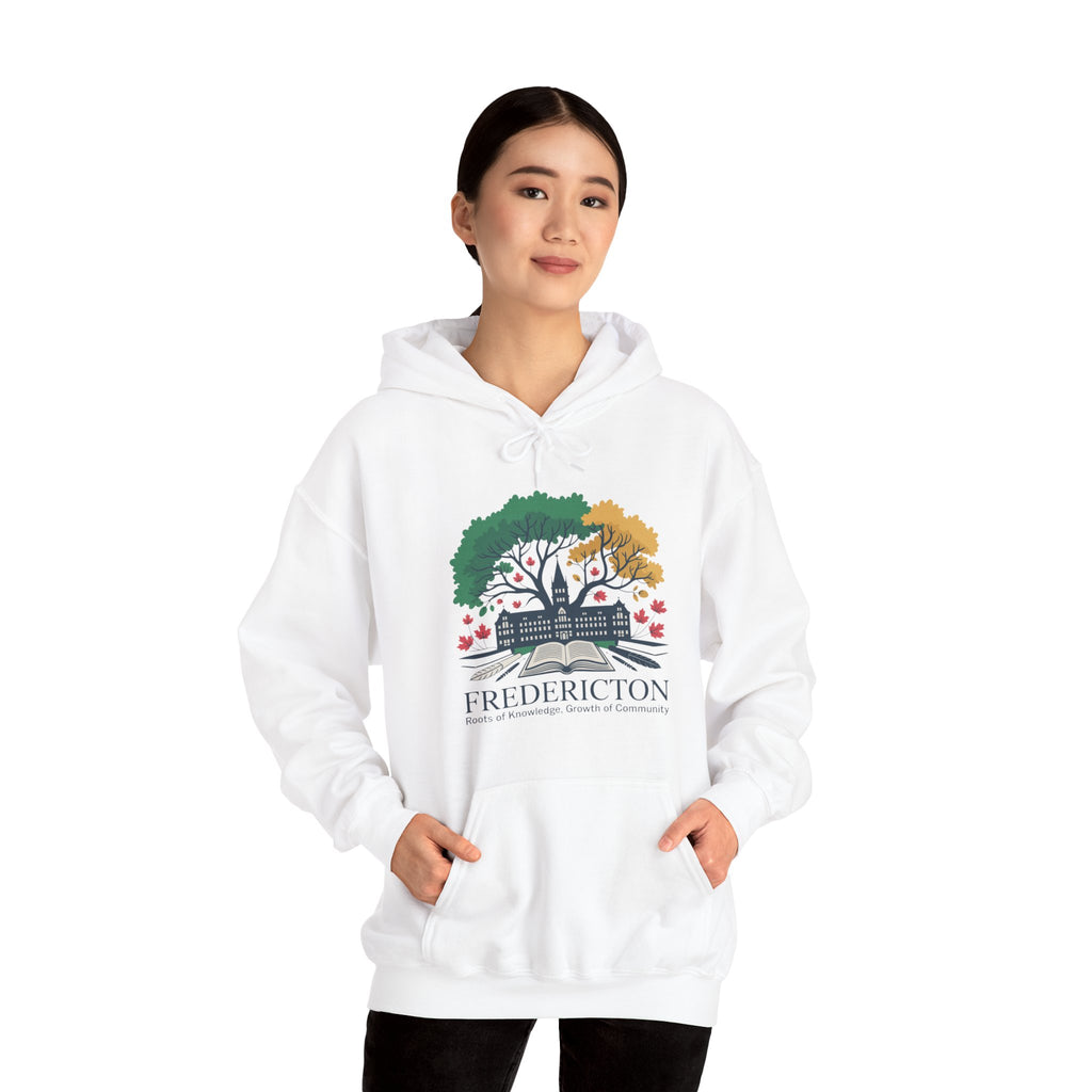 Fredericton Seasonal Tree Hoodie - Cityscape Autumn/Winter Sweatshirt