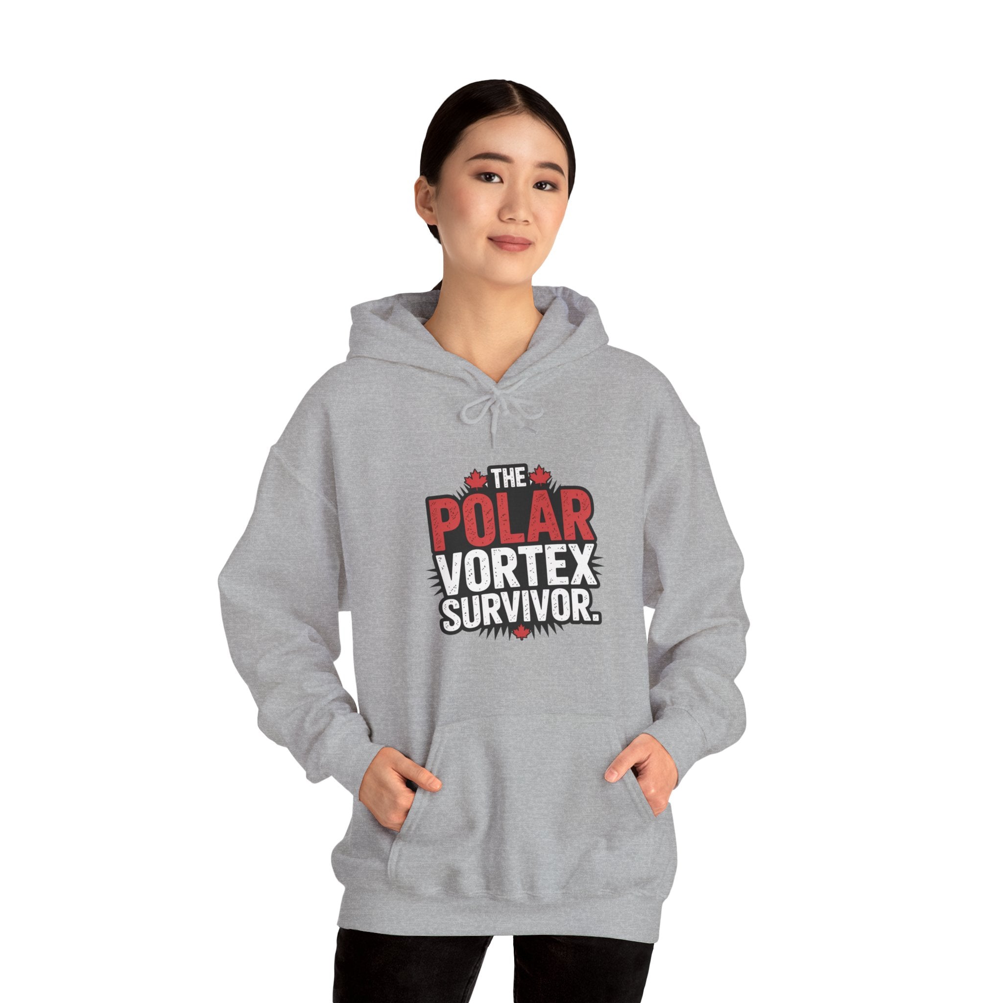Polar Vortex Survivor Hoodie — Funny Cold Weather Sweatshirt