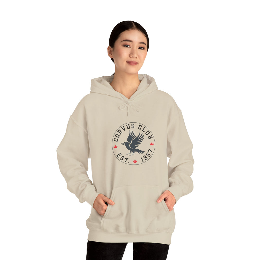 Corvus Club Est. 1861 Raven Crest - Pullover Hoodie