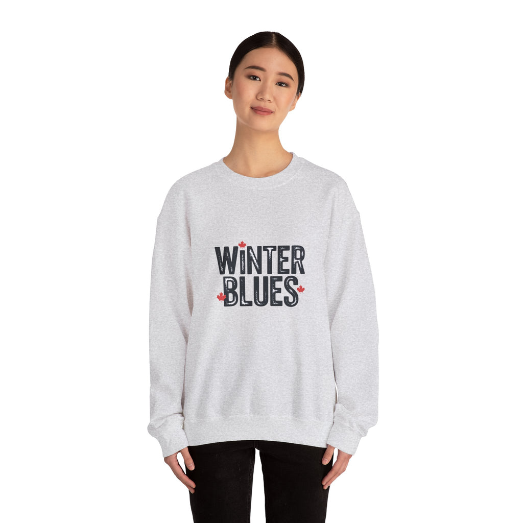 Winter Blues Sweatshirt — Cozy Seasonal Crewneck with Playful Text