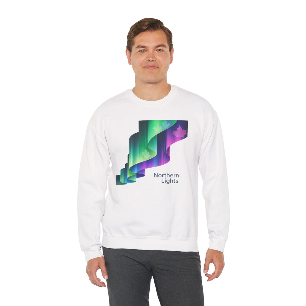 Northern Lights Crewneck Sweatshirt — Aurora Graphic Pullover