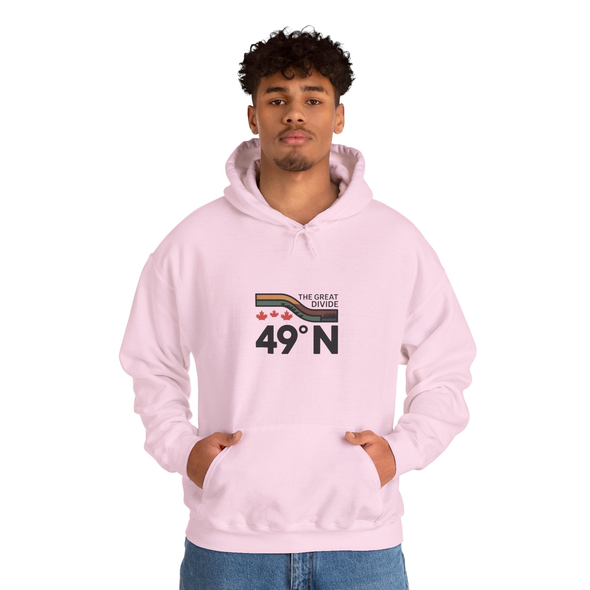 49N The Great Divide Hoodie — Canada Border Latitude Pullover