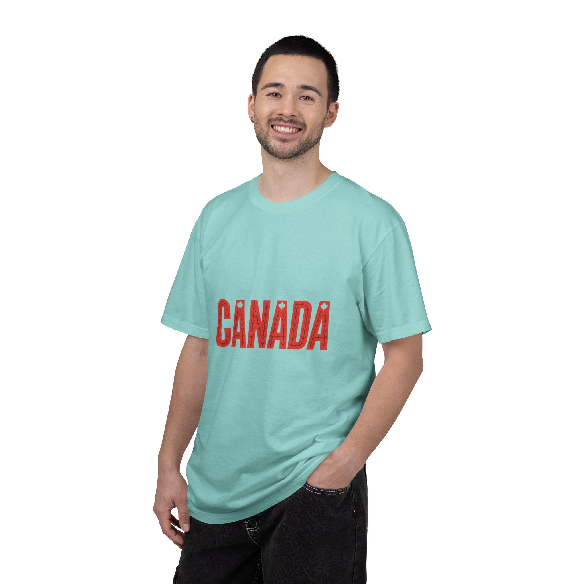 Canada Vintage-Style Graphic T-Shirt — Distressed Maple Lettering