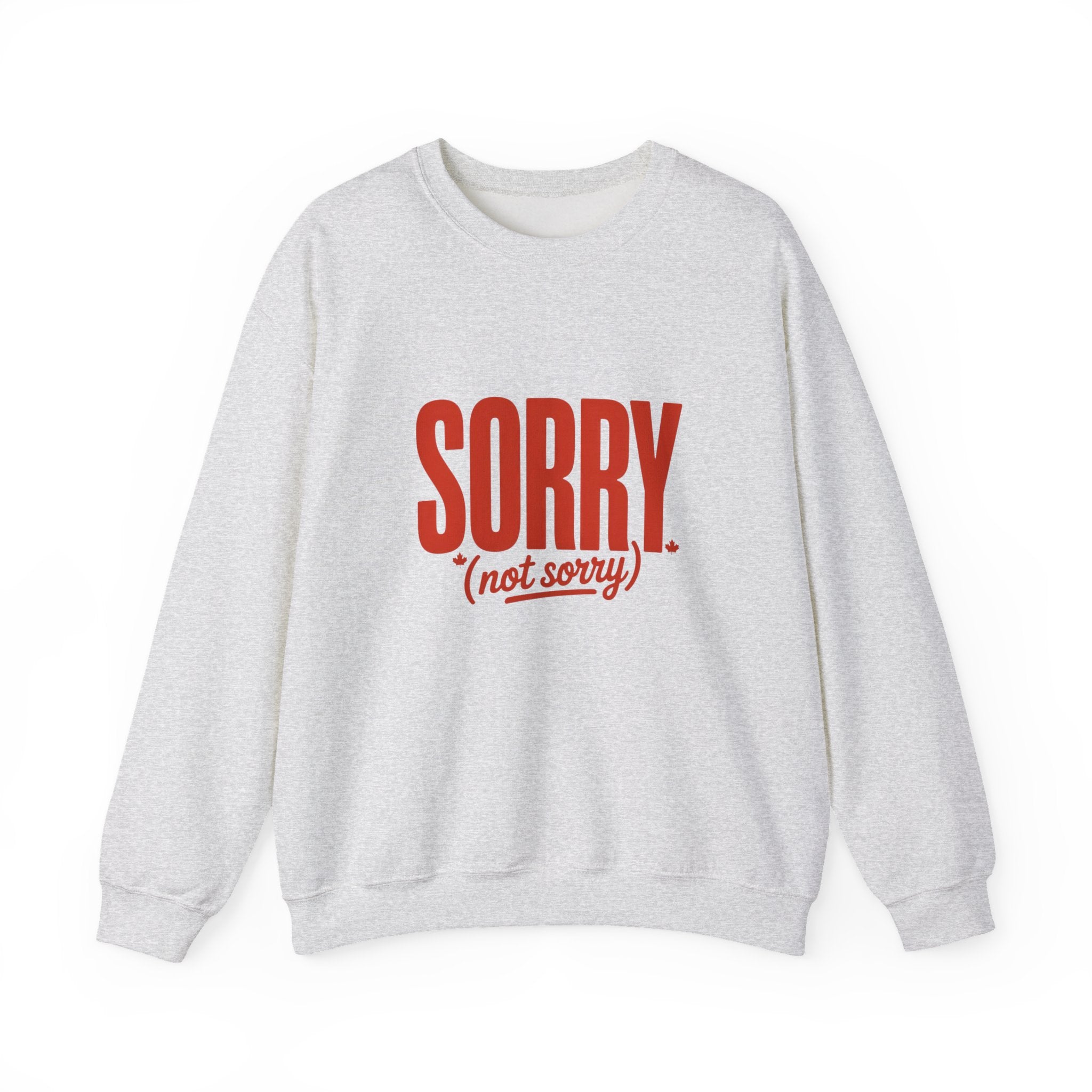 "SORRY. (not sorry)" Retro Bold Graphic Sweatshirt