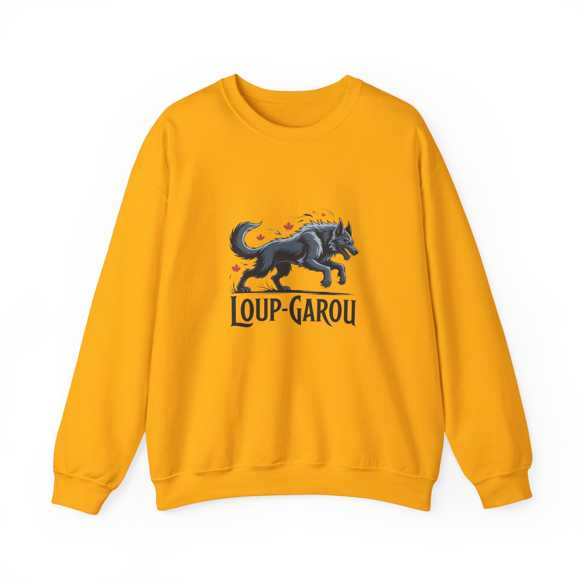Loup-Garou Werewolf Crewneck Sweatshirt – Gothic Moonlit Wolf Pullover