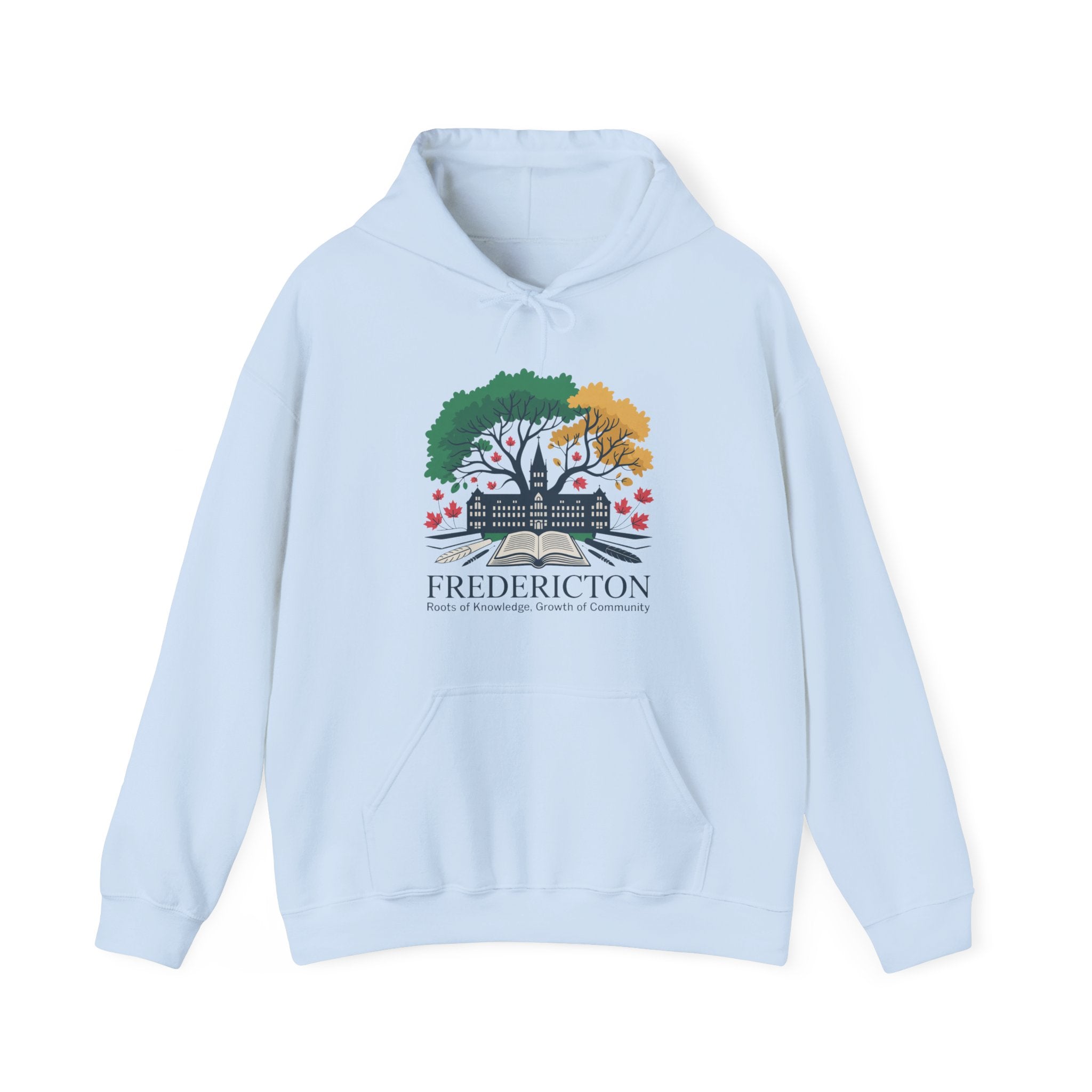 Fredericton Seasonal Tree Hoodie - Cityscape Autumn/Winter Sweatshirt