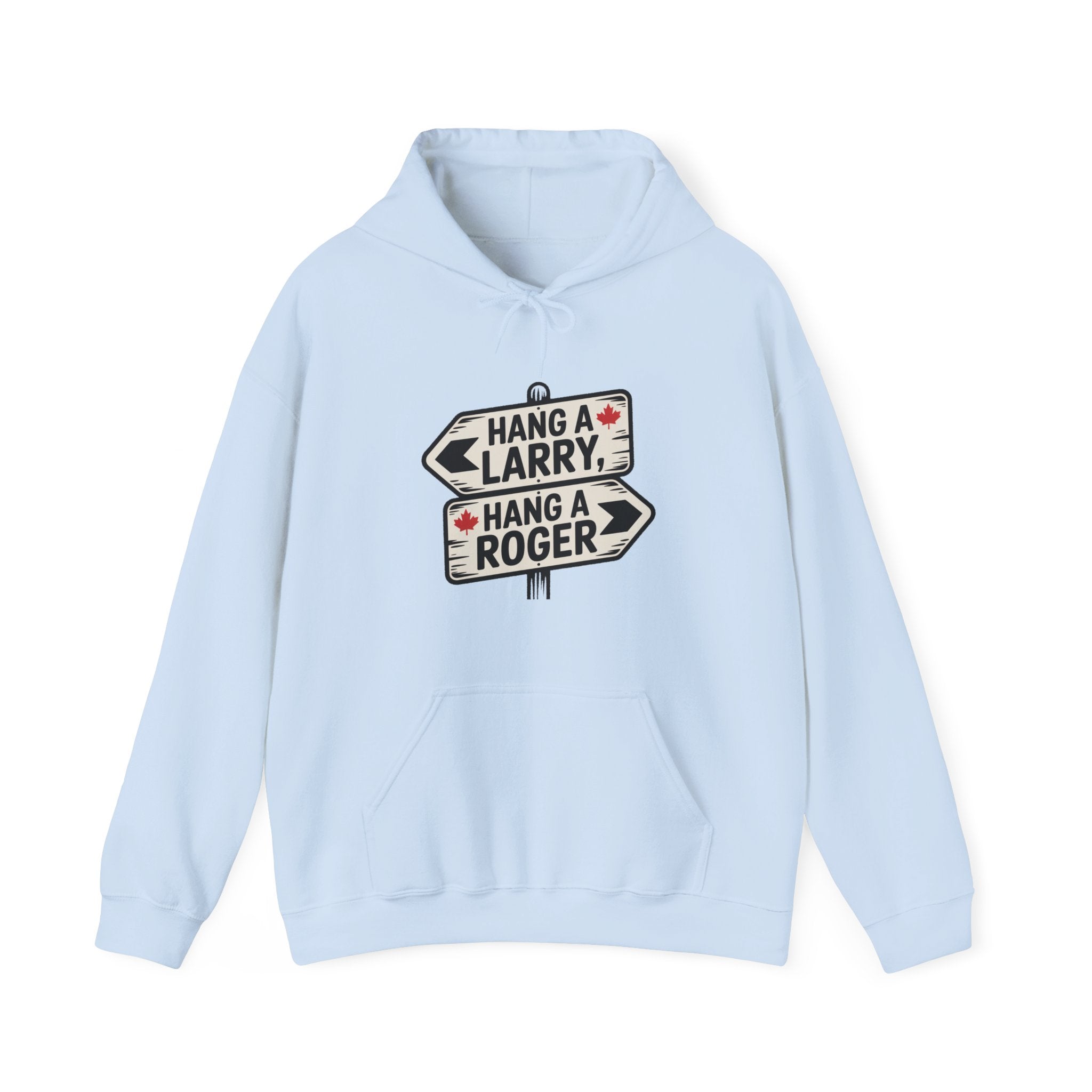 'Hang a Larry / Hang a Roger' Road Sign Graphic Hoodie
