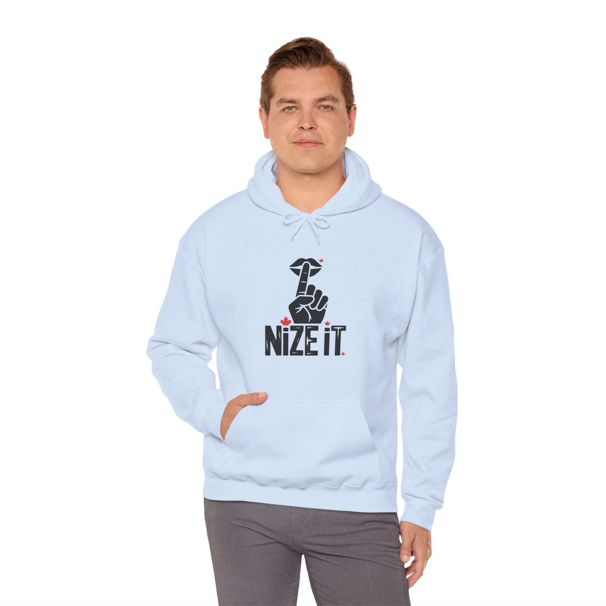 'NiZe iT' Peace Hand Graphic Pullover Hoodie