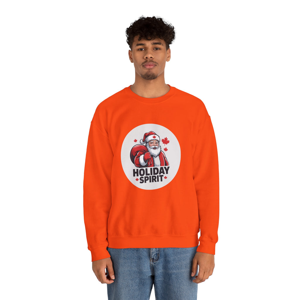 Holiday Spirit Sweatshirt — Santa Claus Christmas Crewneck
