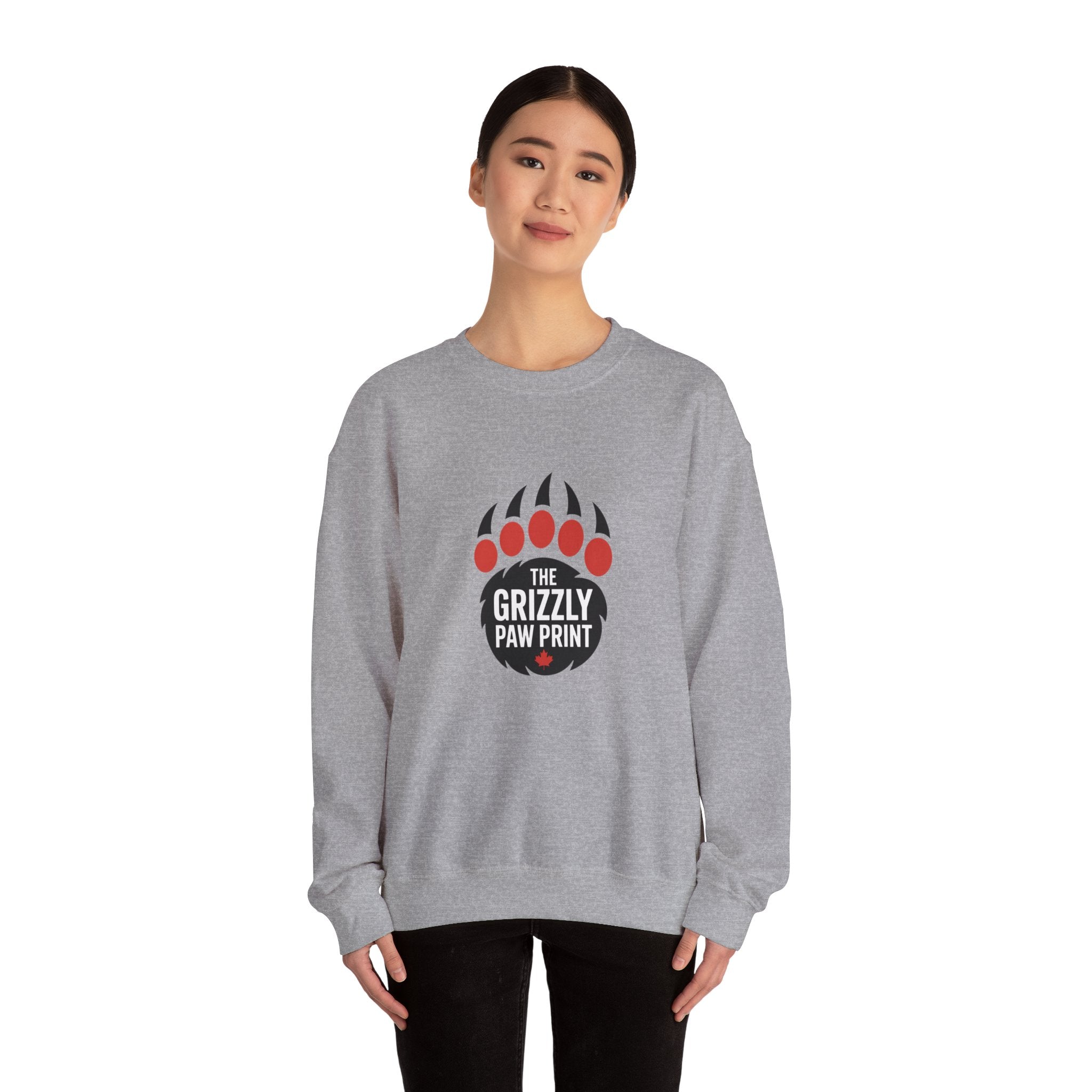 The Grizzly Paw Print Logo Crewneck - Sweatshirt