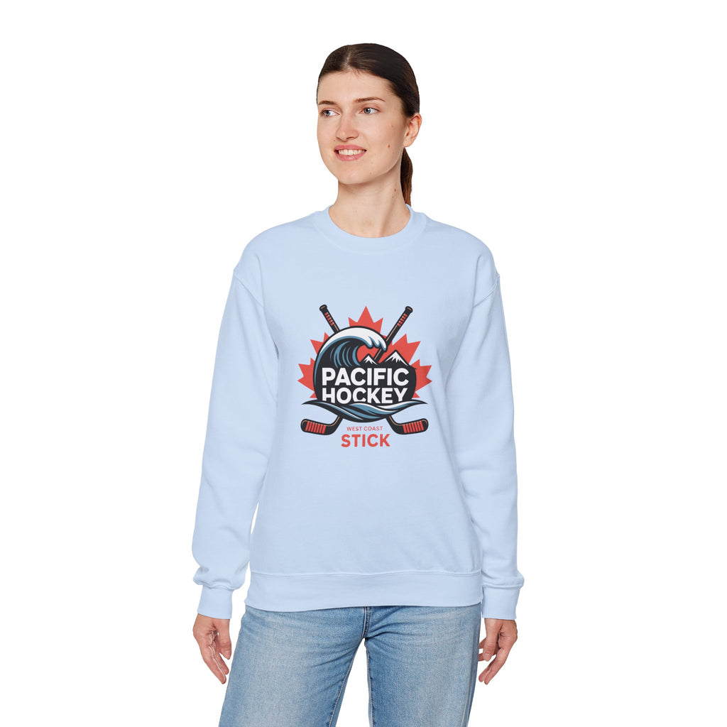 Pacific Hockey Crewneck Sweatshirt – Vintage Hockey Logo Pullover