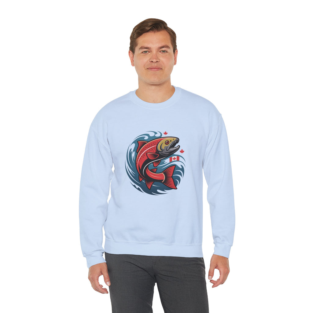 Salmon Wave Sweatshirt – Vintage Fishing Crewneck