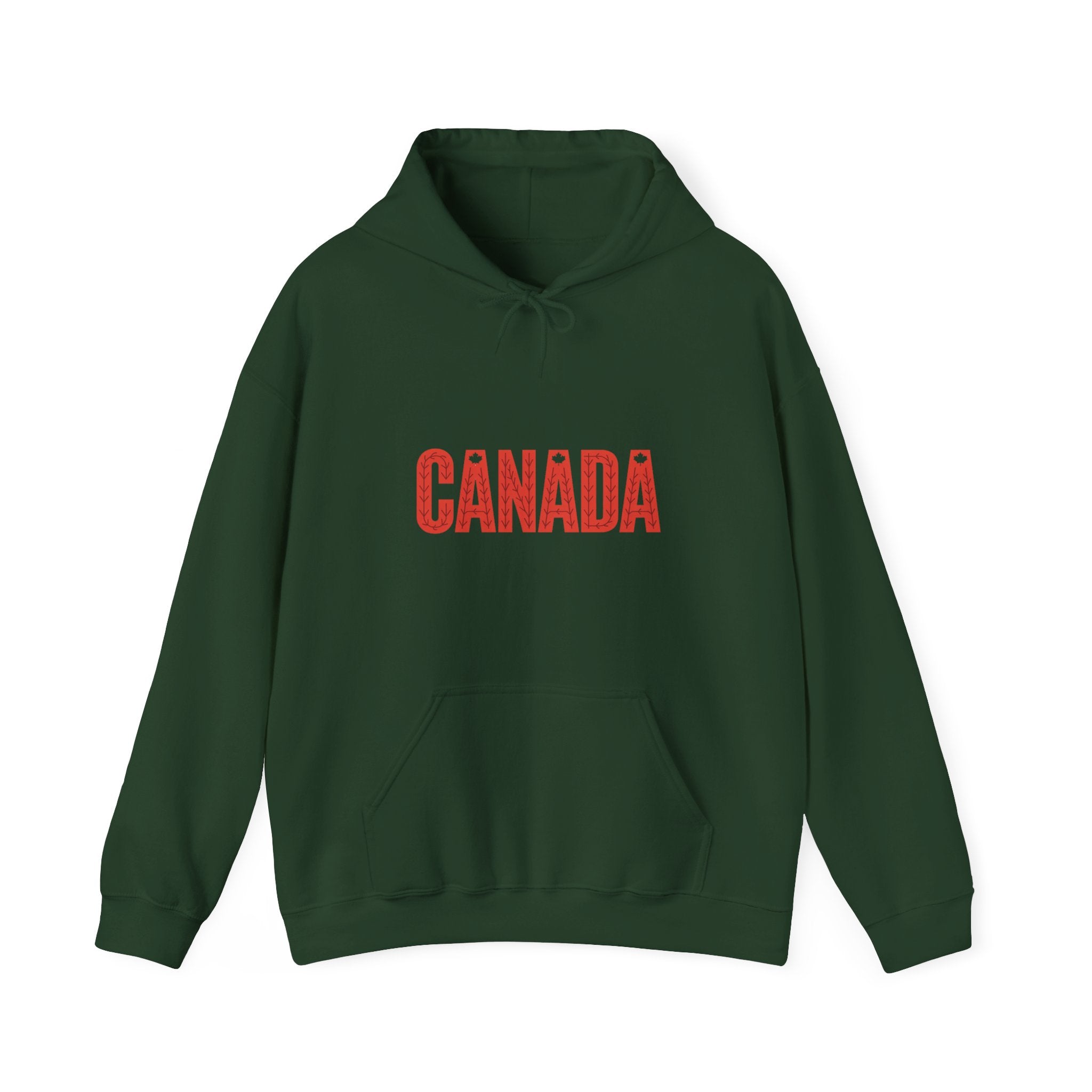 Canada Hoodie - Classic Red Canada Text Pullover